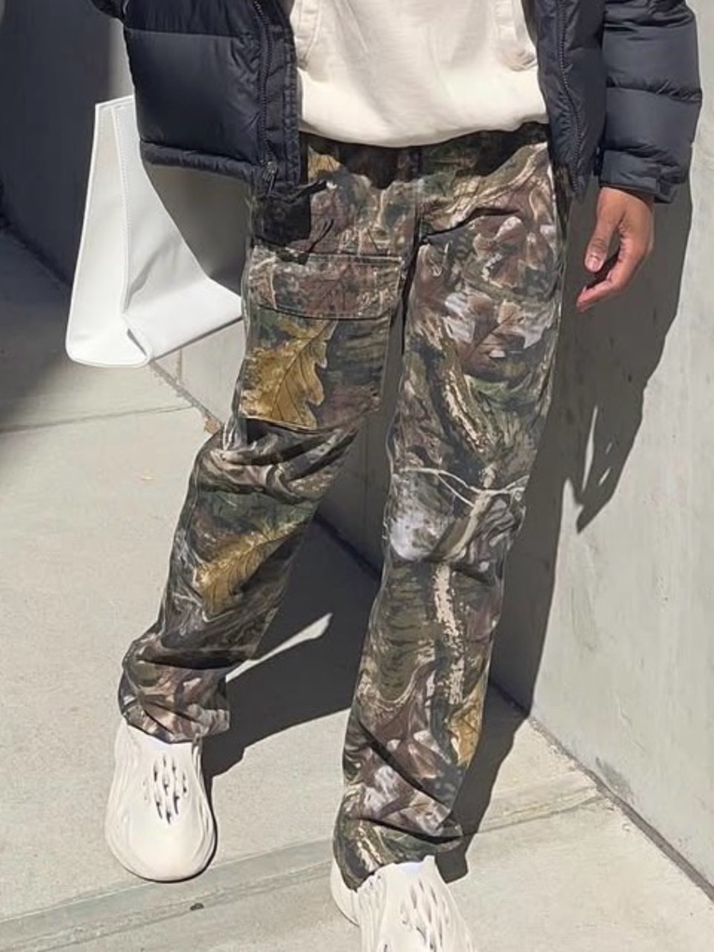 MNML Forest Cargo Pants - Woodland Leaf Print